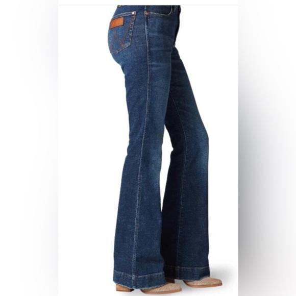 Wrangler’s retro Ellery Wash high rise Trouser Jeans 112321430 size 29x36‎ new - Picture 1 of 5